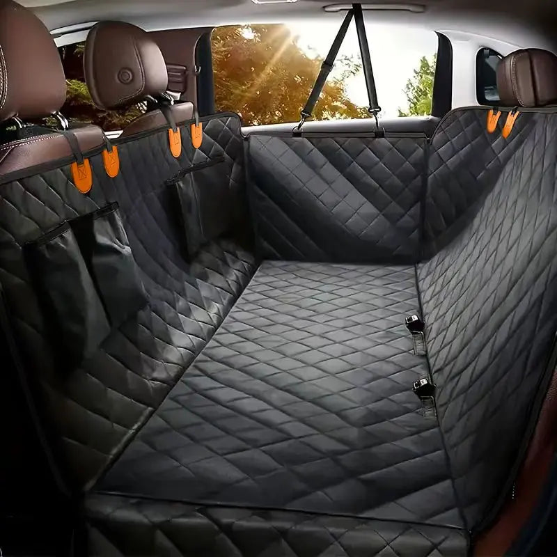 Dog Car Seat Cover for Pets 100 Percent Waterproof Scratch Proof Nonslip Durable Soft Back Seat Cover for Cars and Trucks
