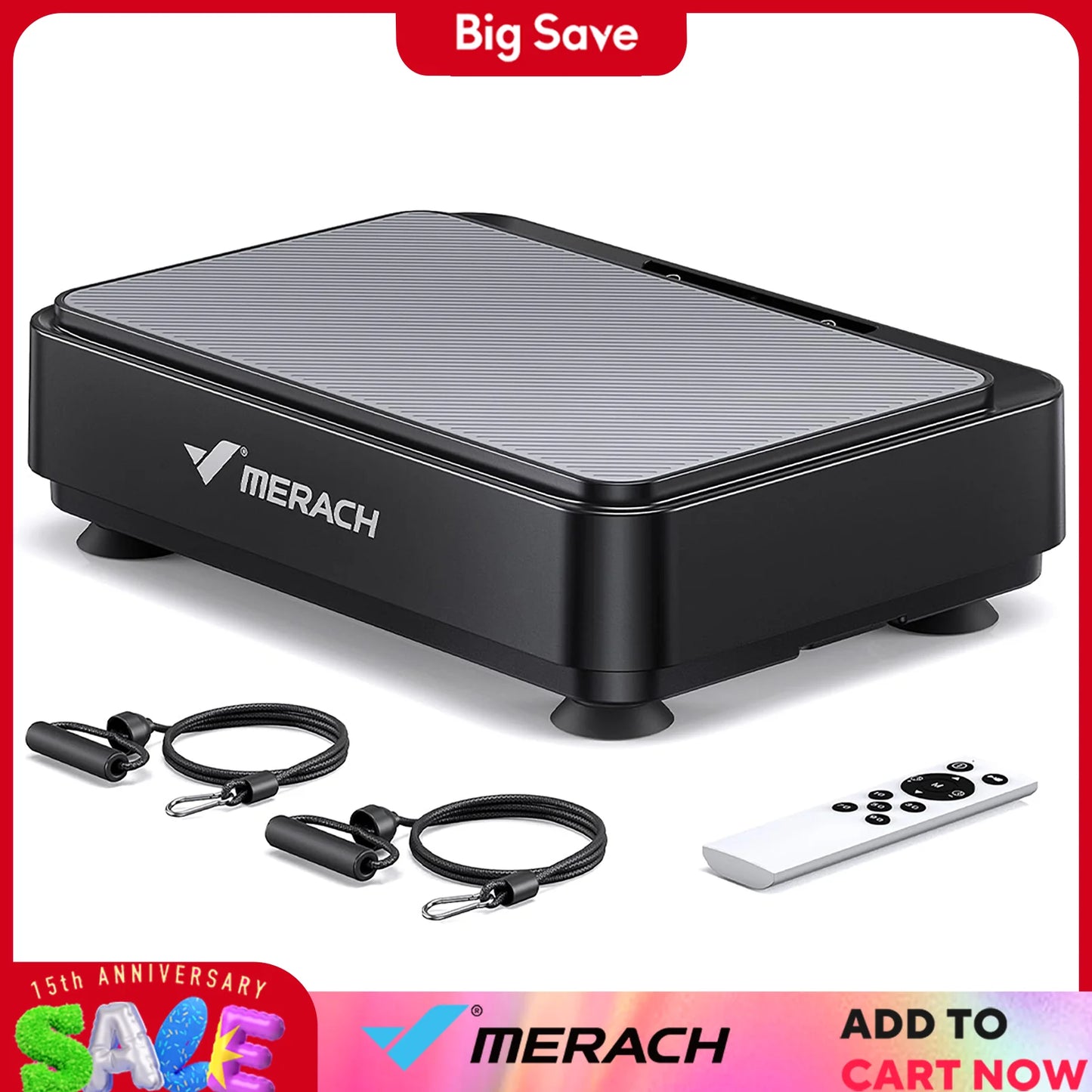 Merach Vibration Plate Exercise Machine for Lymphatic Drainage Pain Relief Sleep Aid Fat Burning and Weight Loss