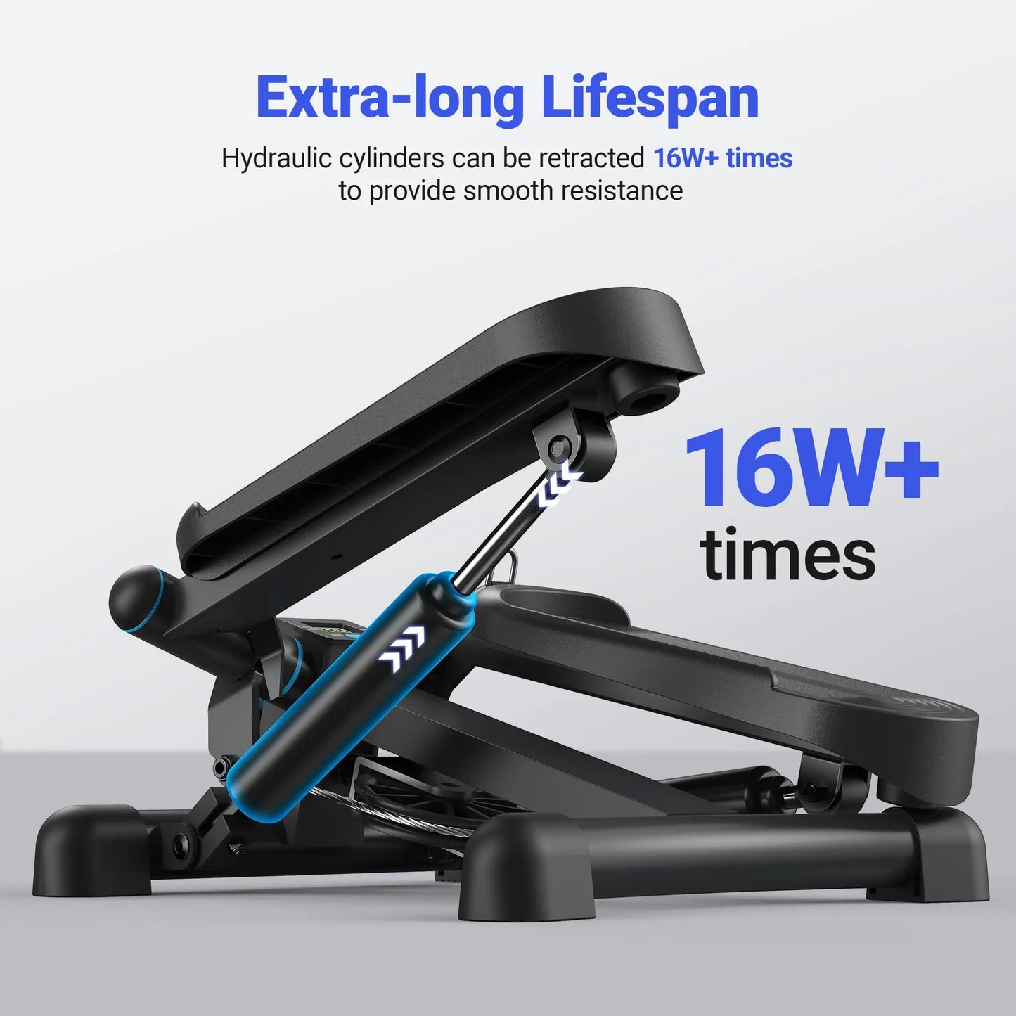 Merach Mini Stepper for Exercise Twist Stair Stepper 330 Pounds Capacity with Resistance Band Fitness Equipment