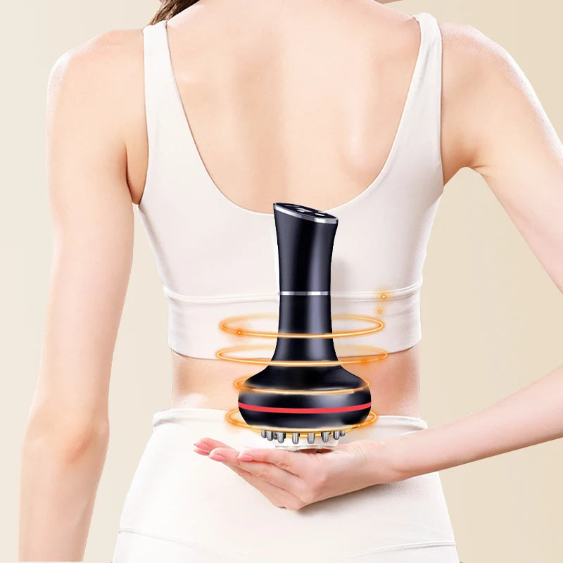 Household Electric Meridian Brush Massager for Legs Abdomen Shoulders and Neck Full Body Muscle Relaxation