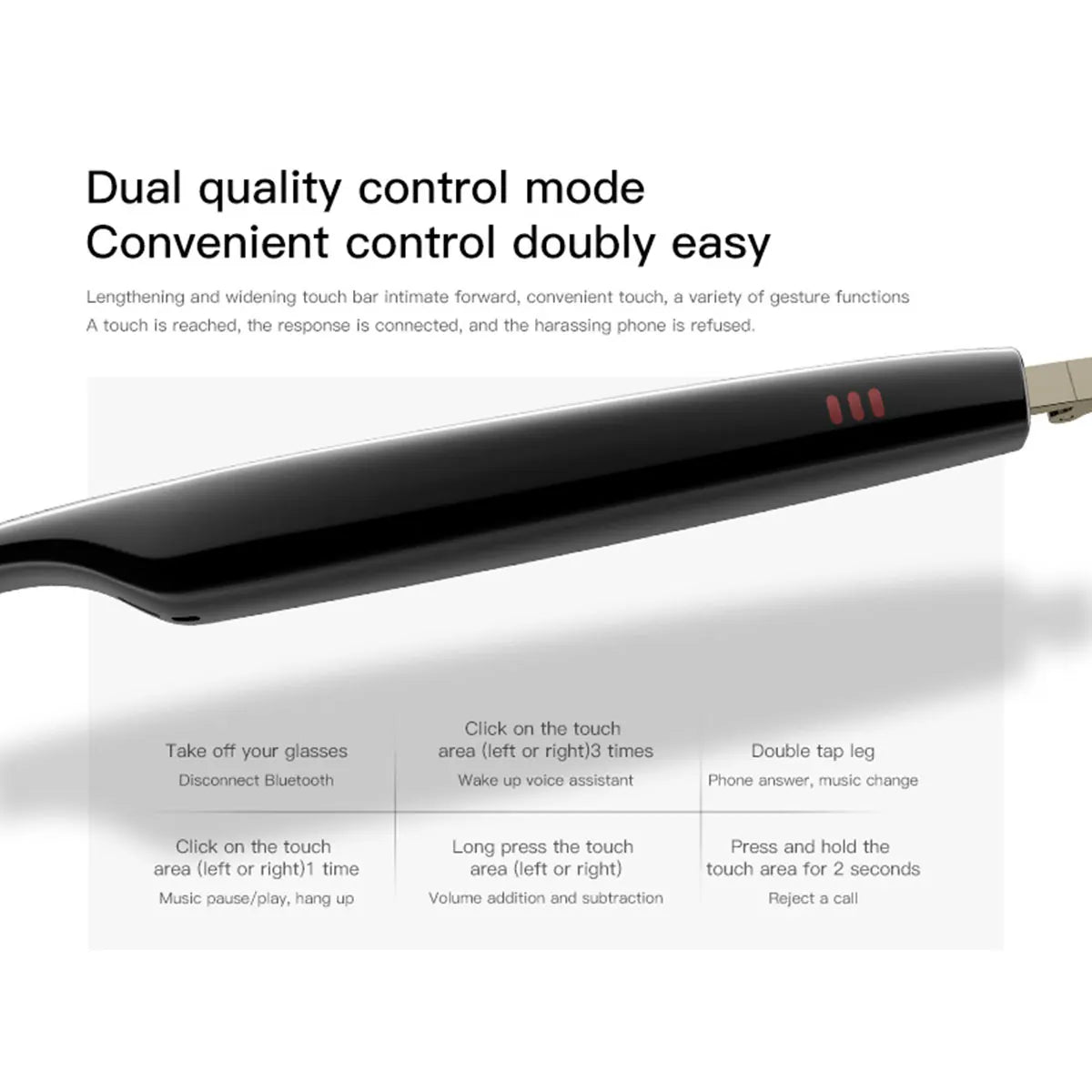 New Smart Glasses with Auto Dimming Lenses Built In Microphone and Speaker HD Voice Calls and HiFi Sound Quality
