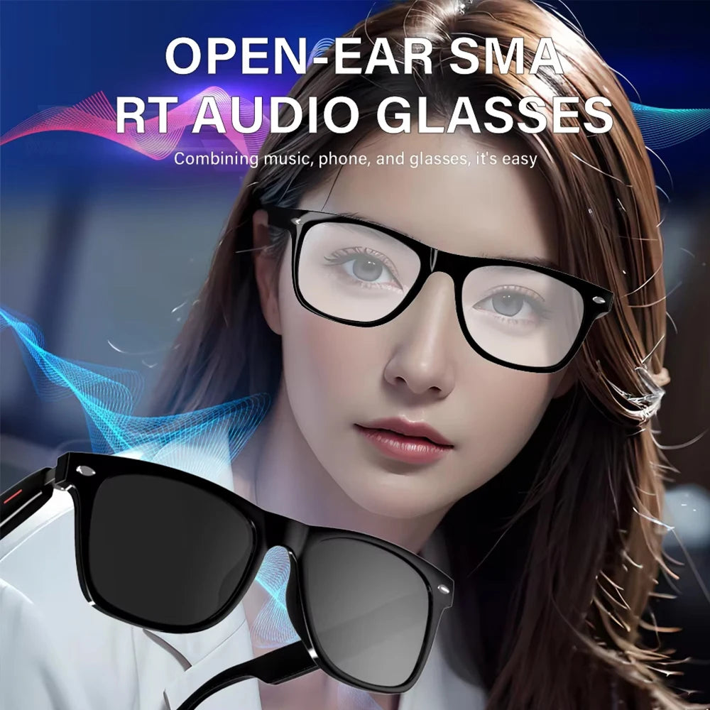 Senbono New Smart Wireless Bluetooth Glasses Music Listening Phone Answering Fashion Anti Blue Light Glasses