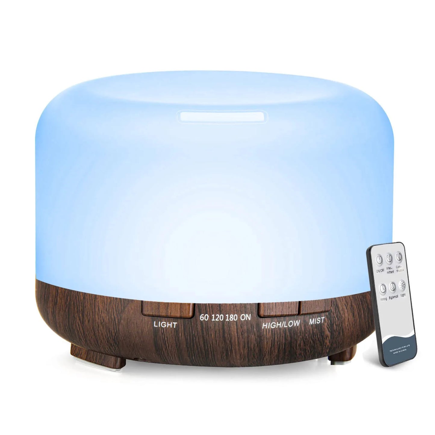 500ML Aromatherapy Oil Diffuser Auto Shut Off Essential Oil Aroma Diffuser Humidifier for Home Office