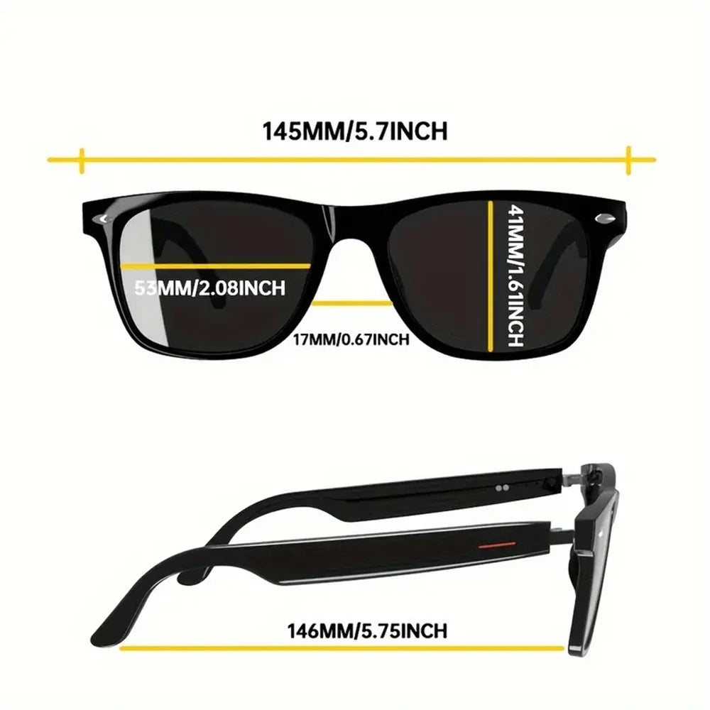 Senbono New Smart Wireless Bluetooth Glasses Music Listening Phone Answering Fashion Anti Blue Light Glasses