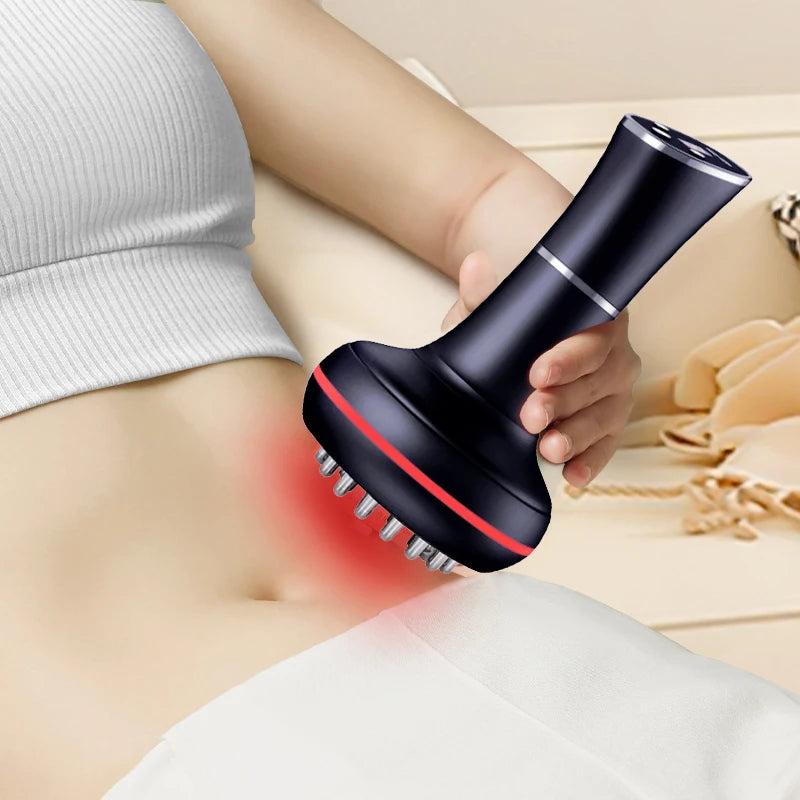 Household Electric Meridian Brush Massager for Legs Abdomen Shoulders and Neck Full Body Muscle Relaxation