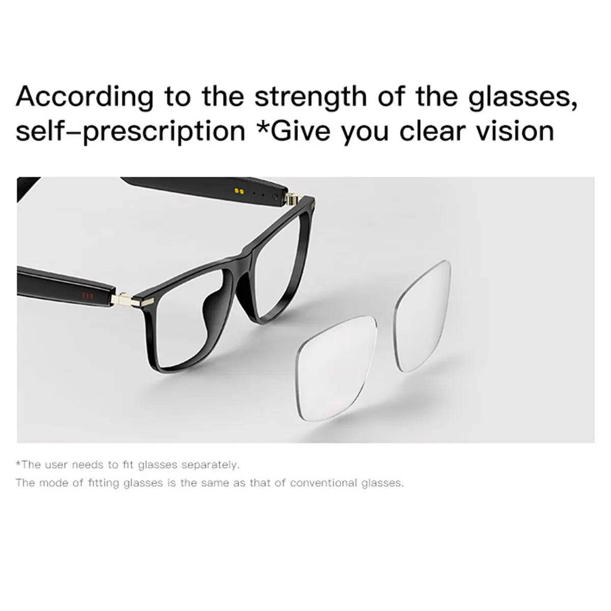 New Smart Glasses with Auto Dimming Lenses Built In Microphone and Speaker HD Voice Calls and HiFi Sound Quality
