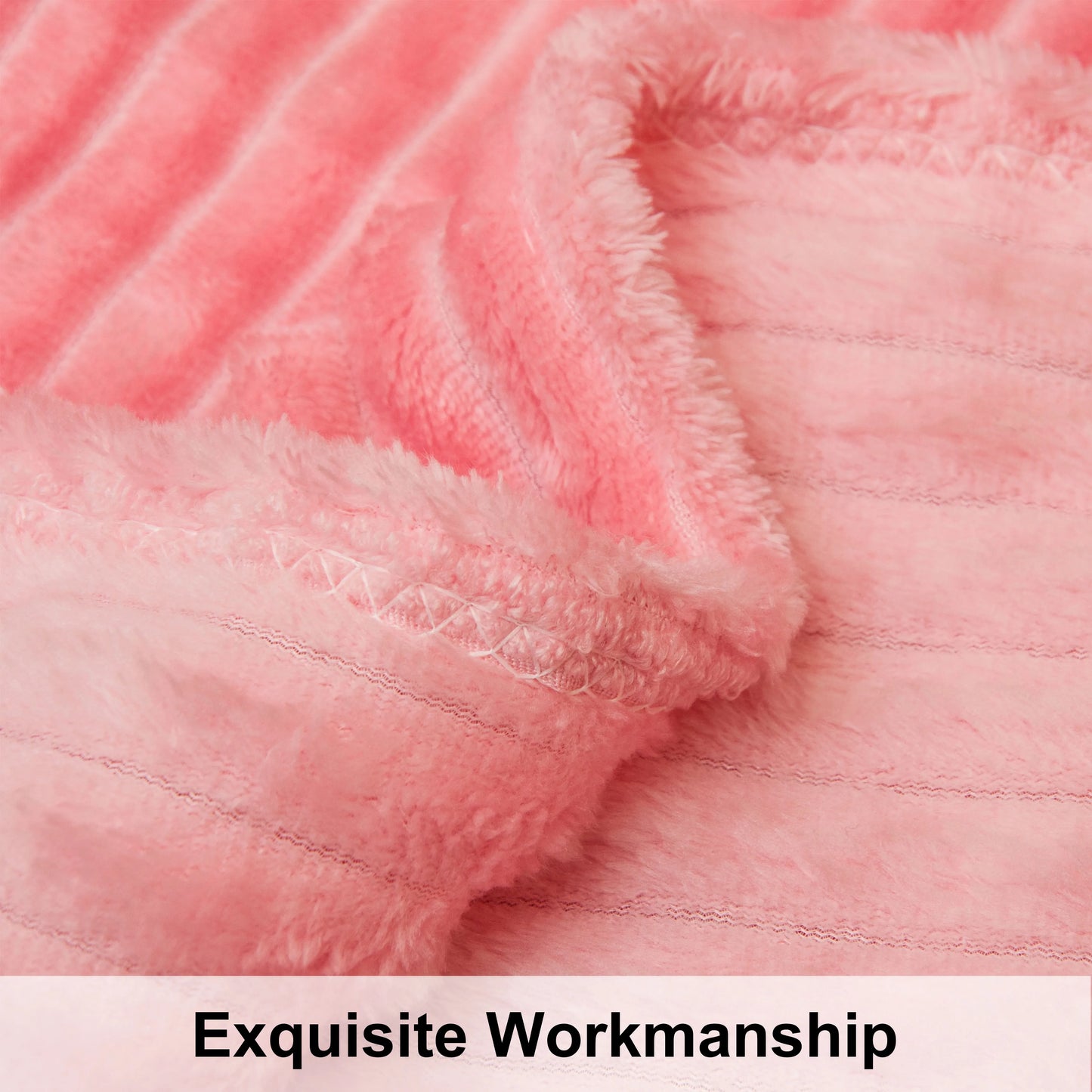 Ntbay Plush Flannel Fleece Blanket Soft Lightweight Fuzzy Luxury Bed Blanket for Couch Sofa Bed