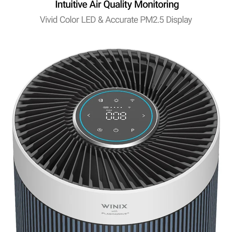 WINIX T830 Air Purifier for Extra Large Room Up to 1968 Ft² in 1 Hr With Smart Wi-Fi, Air Quality Monitor, True HEPA, Auto Mode