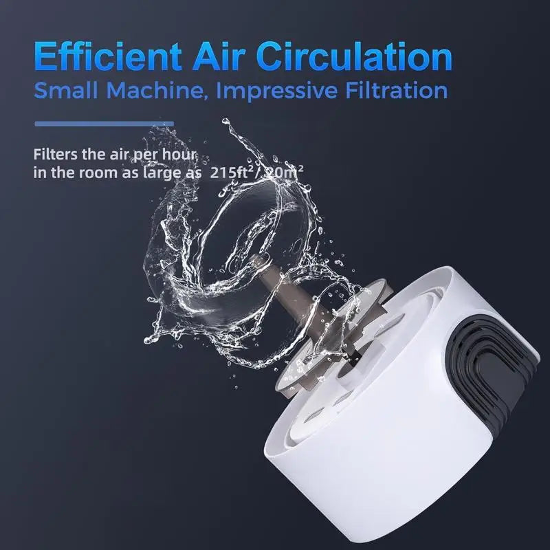 3 In 1 Air Purifier Aromatherapy Diffuser Humidifier Portable Desk Device With LED Light