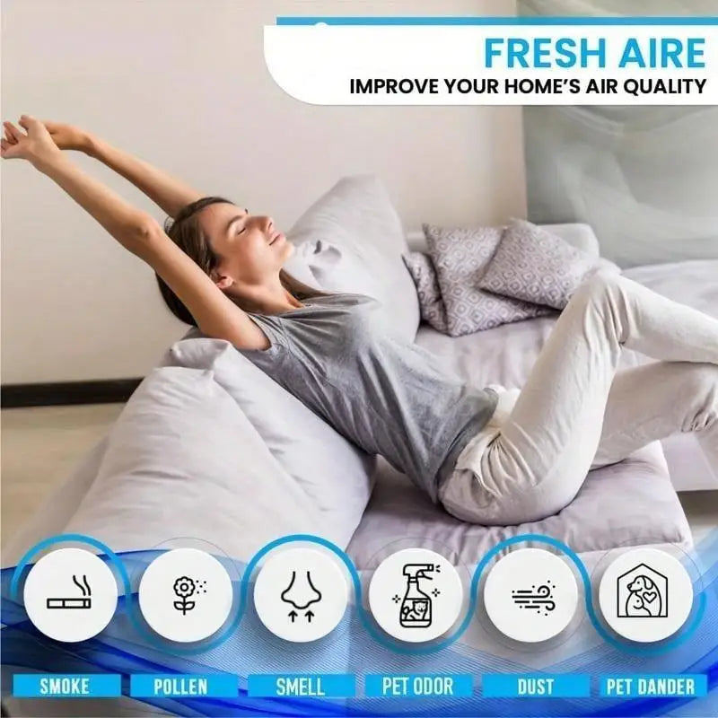 3 In 1 Air Purifier Aromatherapy Diffuser Humidifier Portable Desk Device With LED Light