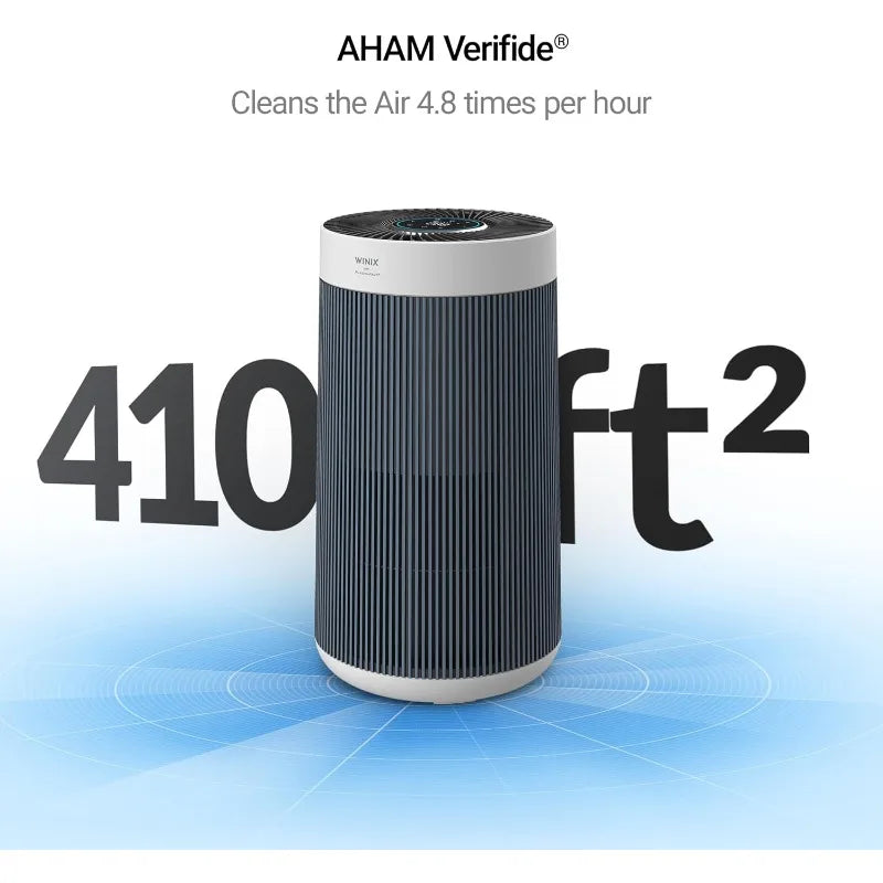 WINIX T830 Air Purifier for Extra Large Room Up to 1968 Ft² in 1 Hr With Smart Wi-Fi, Air Quality Monitor, True HEPA, Auto Mode