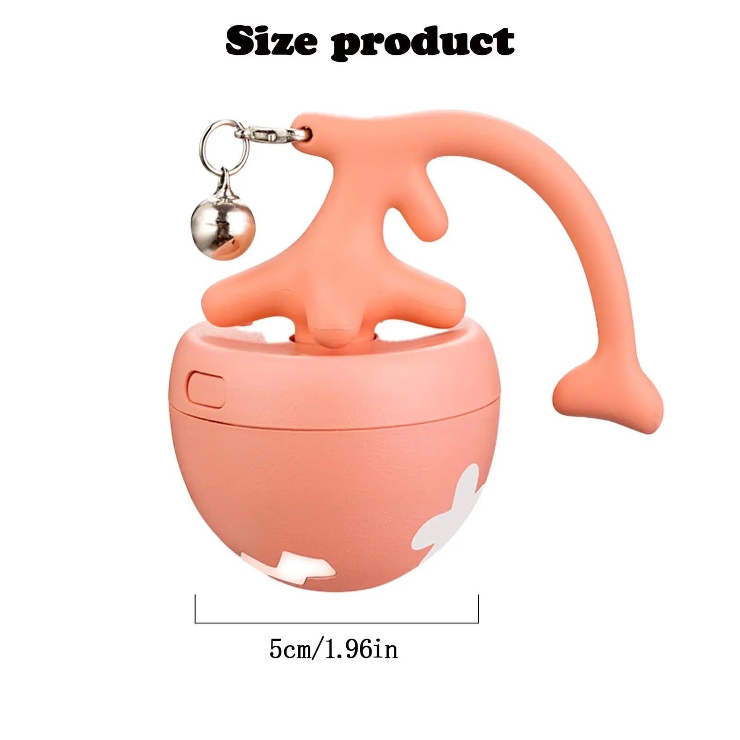 Pet Toy Fish Bone Spinning Ball for Cats Automatic Electric Teasing Toy to Relieve Boredom