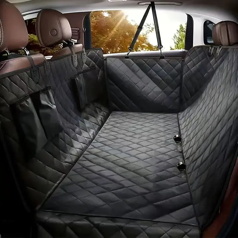 Dog Car Seat Cover for Pets 100 Percent Waterproof Scratch Proof Nonslip Durable Soft Back Seat Cover for Cars and Trucks