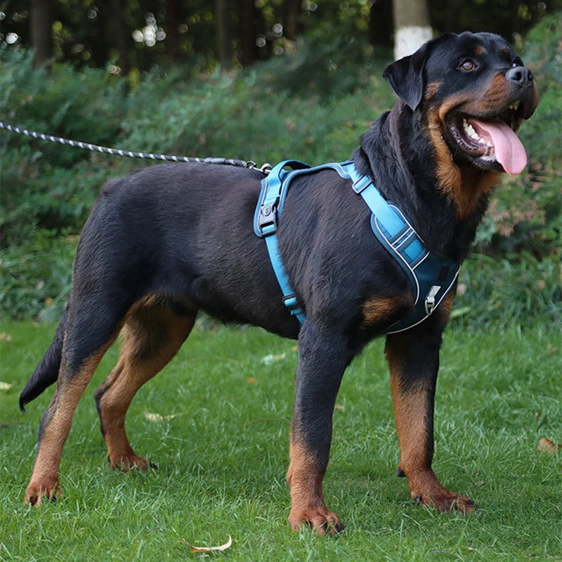 Dog Harness Reflective Medium Large Dogs Tactical Vest Waterproof Oxford Cloth Pet Accessories