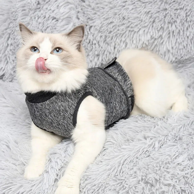 Pet Cat Vest Clothes Dog Puppy Post Operative Rehabilitation Clothing Pet Recovery Suit Stress Relief Coat