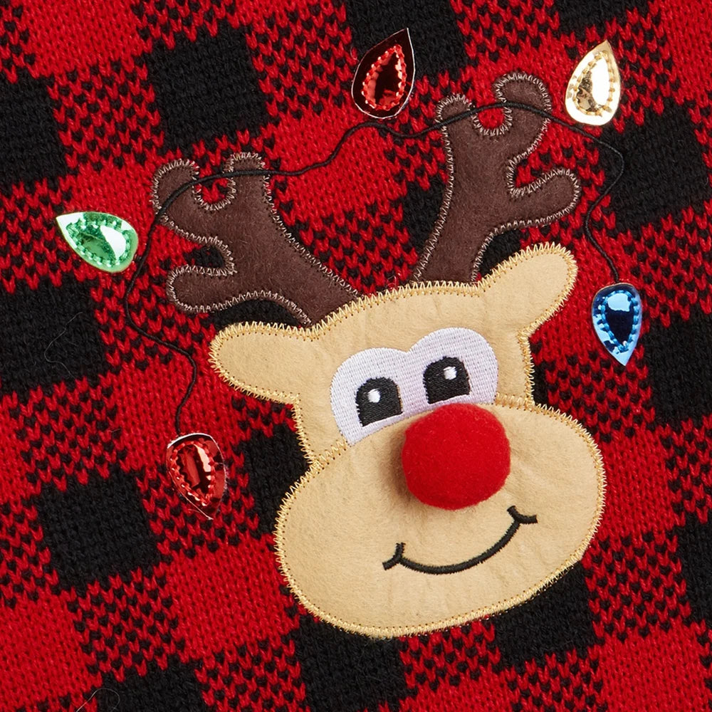 Plaid Dog Sweater Turtleneck Knitted Warm Winter Clothes for Small Medium Dogs and Cats
