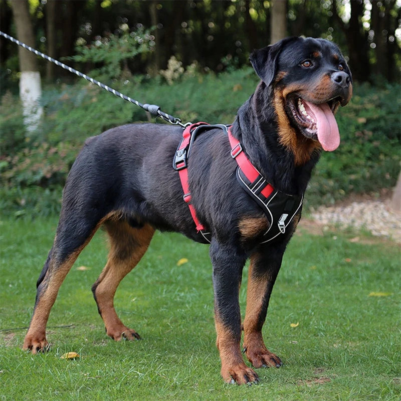 Dog Harness Reflective Medium Large Dogs Tactical Vest Waterproof Oxford Cloth Pet Accessories