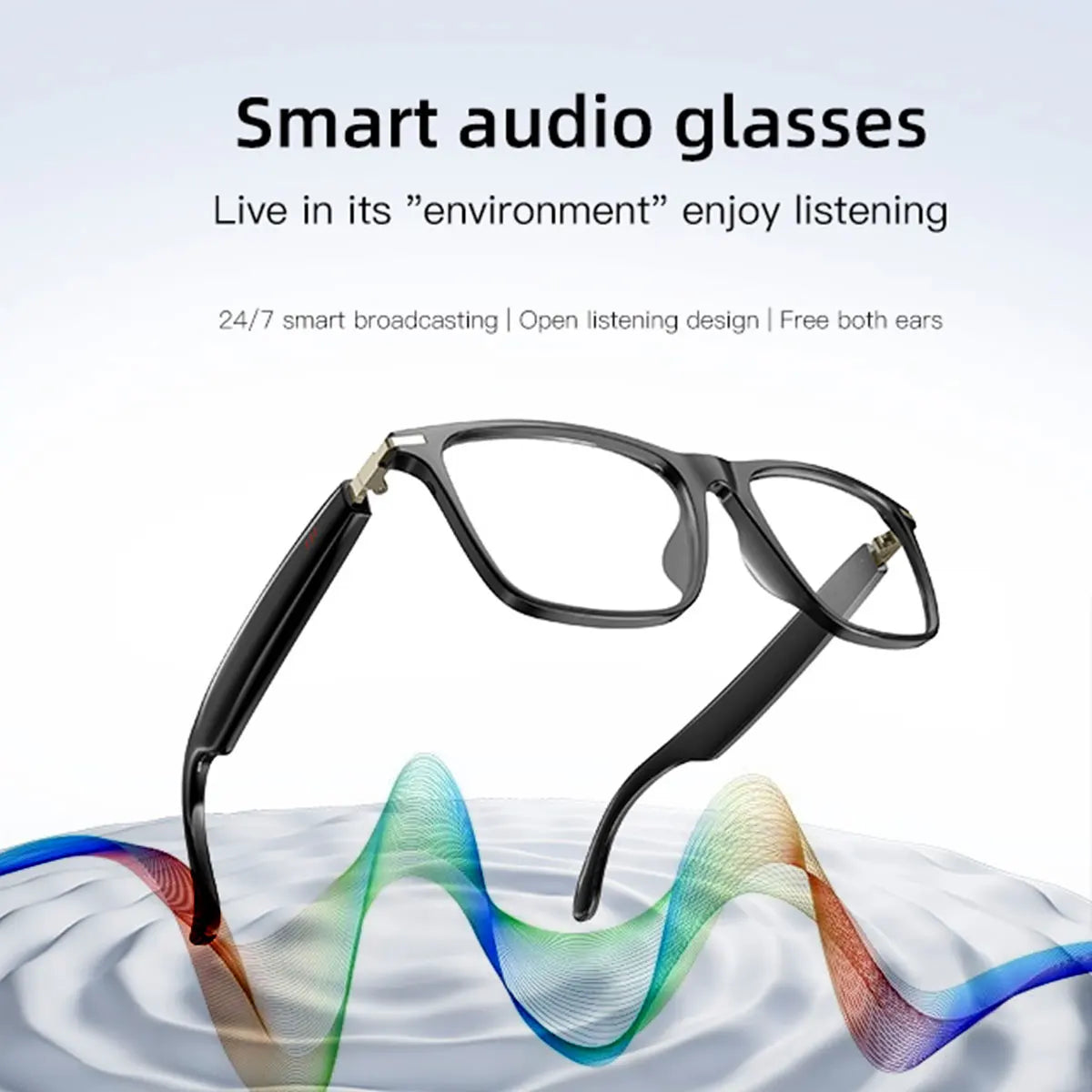 New Smart Glasses with Auto Dimming Lenses Built In Microphone and Speaker HD Voice Calls and HiFi Sound Quality