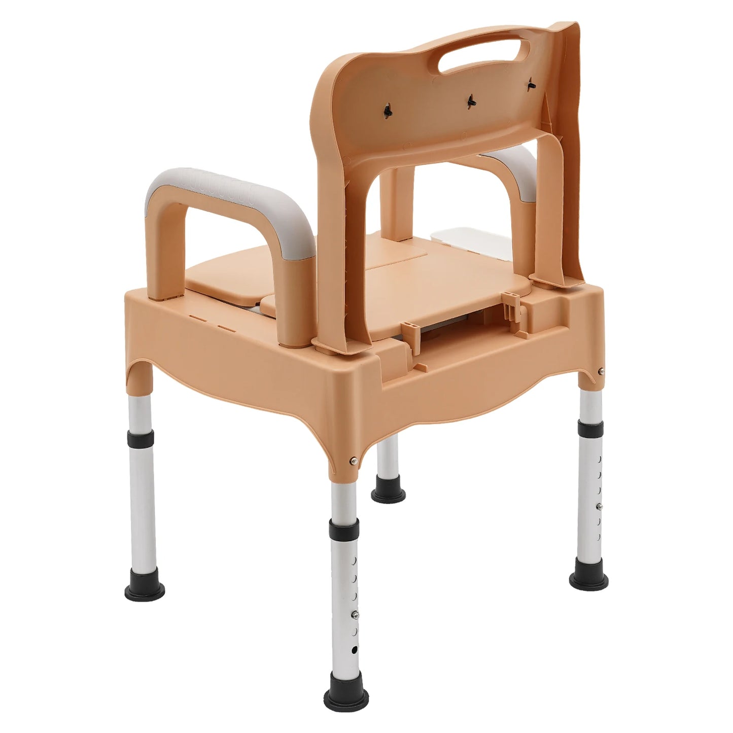 Bedside Commode Chair Height Adjustable Toilet Chair with Sensor Light for Adults Seniors