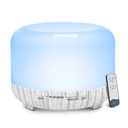 500ML Aromatherapy Oil Diffuser Auto Shut Off Essential Oil Aroma Diffuser Humidifier for Home Office
