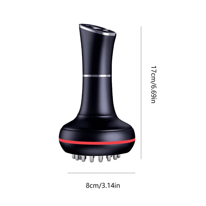 Household Electric Meridian Brush Massager for Legs Abdomen Shoulders and Neck Full Body Muscle Relaxation